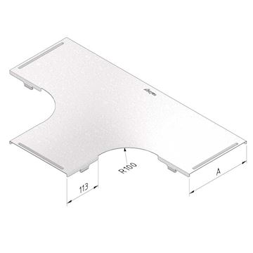 CT-CT-150-PG kabelbaan deksel T-Stuk